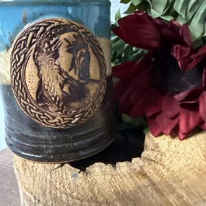 Viking warrior woman Beer Stein handless