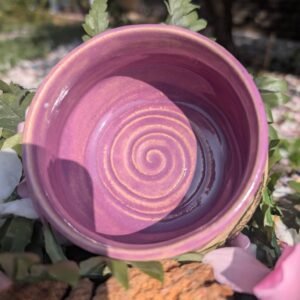 Hand made Stoneware Fox Bowl.