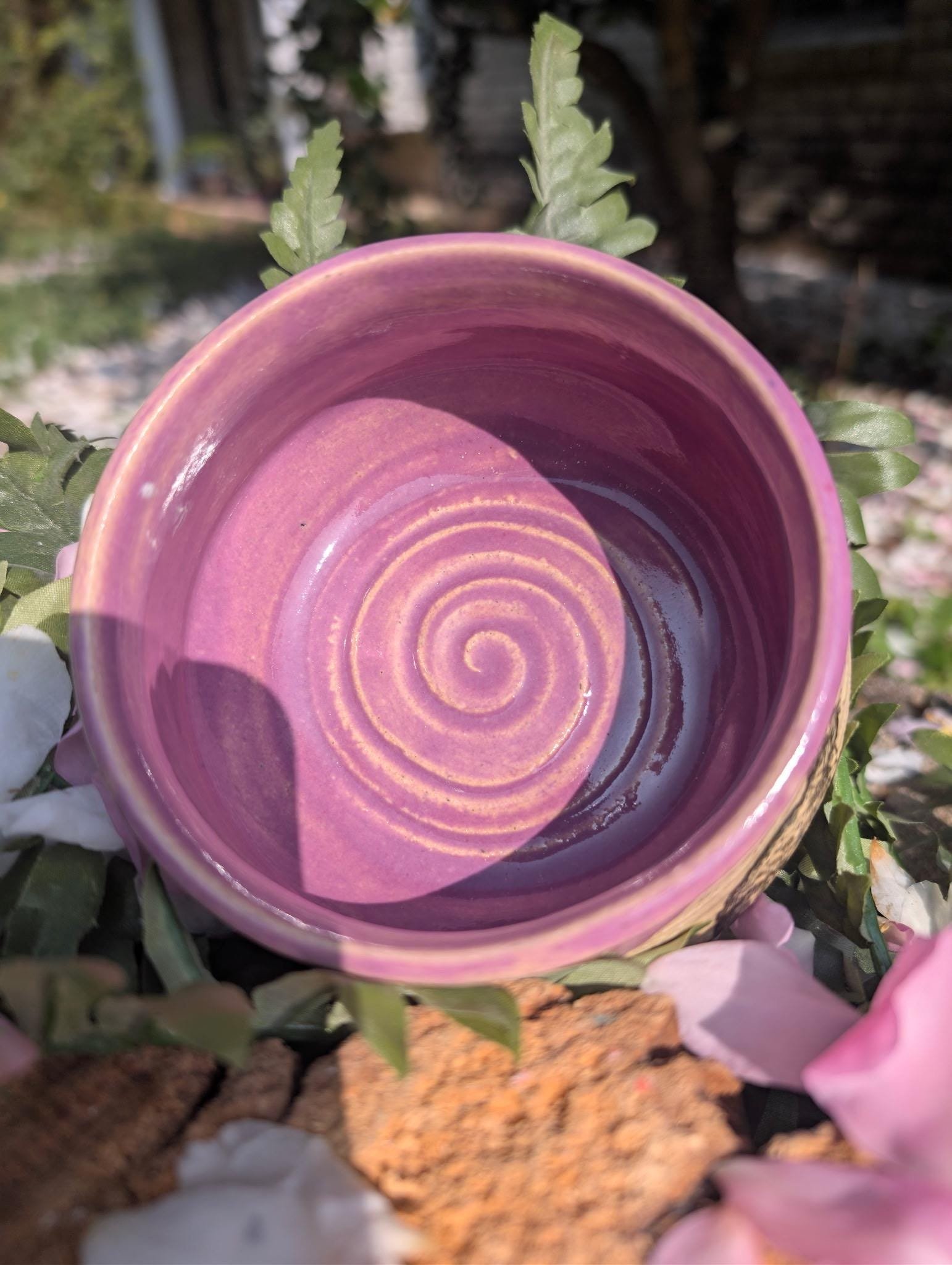 Hand made Stoneware Fox Bowl.