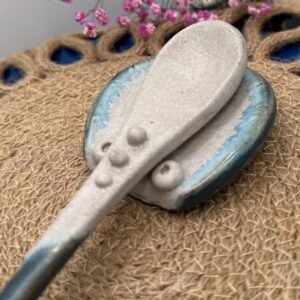Handmade Stoneware Coffee Spoon Rest, Coffee Station Set