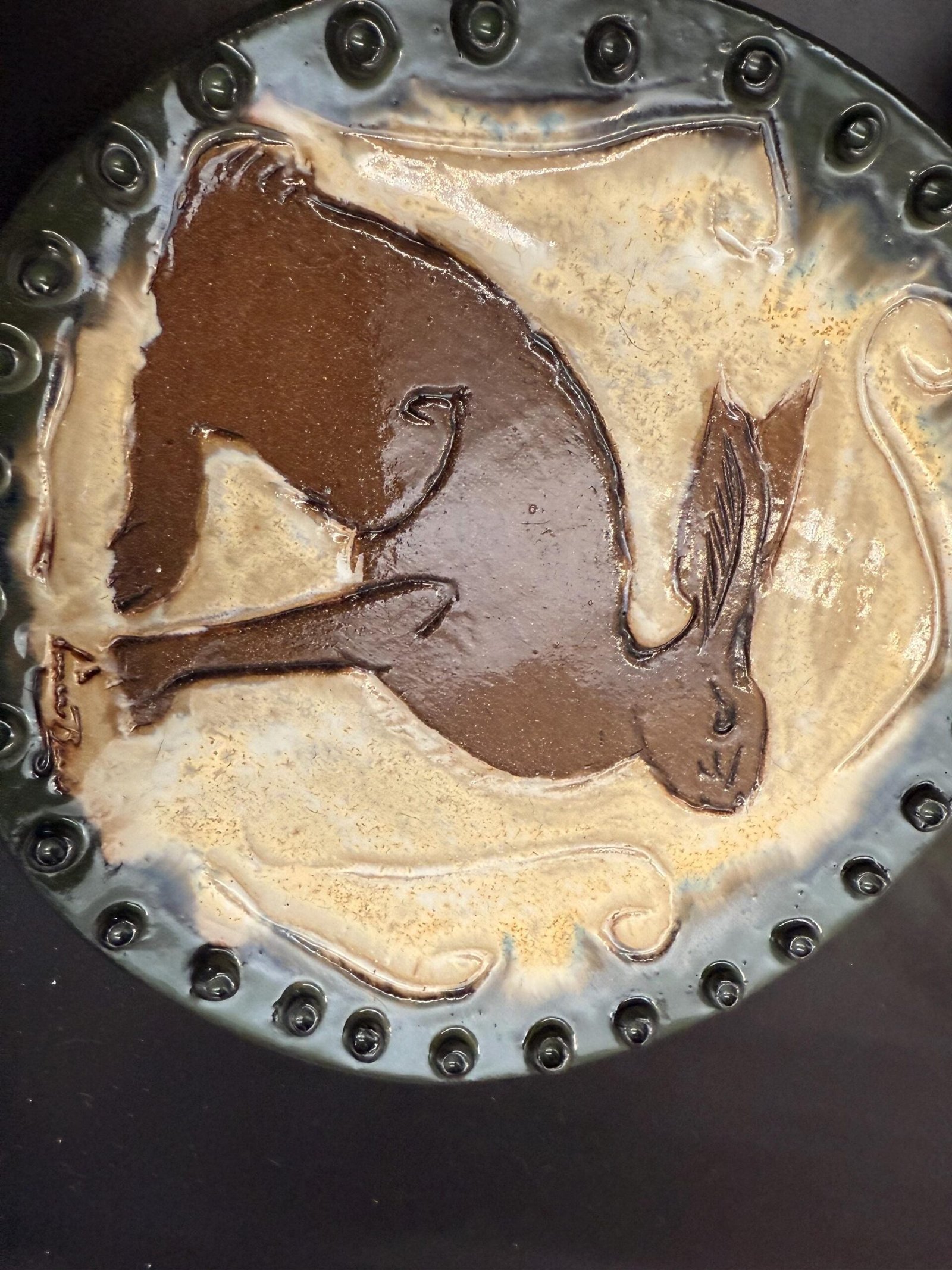 Absolutely gorgeous Bullet Spring Hare, Bunney, Rabbit Plate. 10” - Image 2