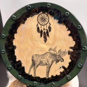 Absolutely gorgeous Moose dream catcher  Plate. 10”