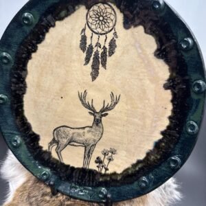 Absolutely gorgeous Forest Deer dream catcher  Plate. 10”