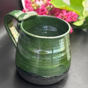Green thumb rest  coffee mug