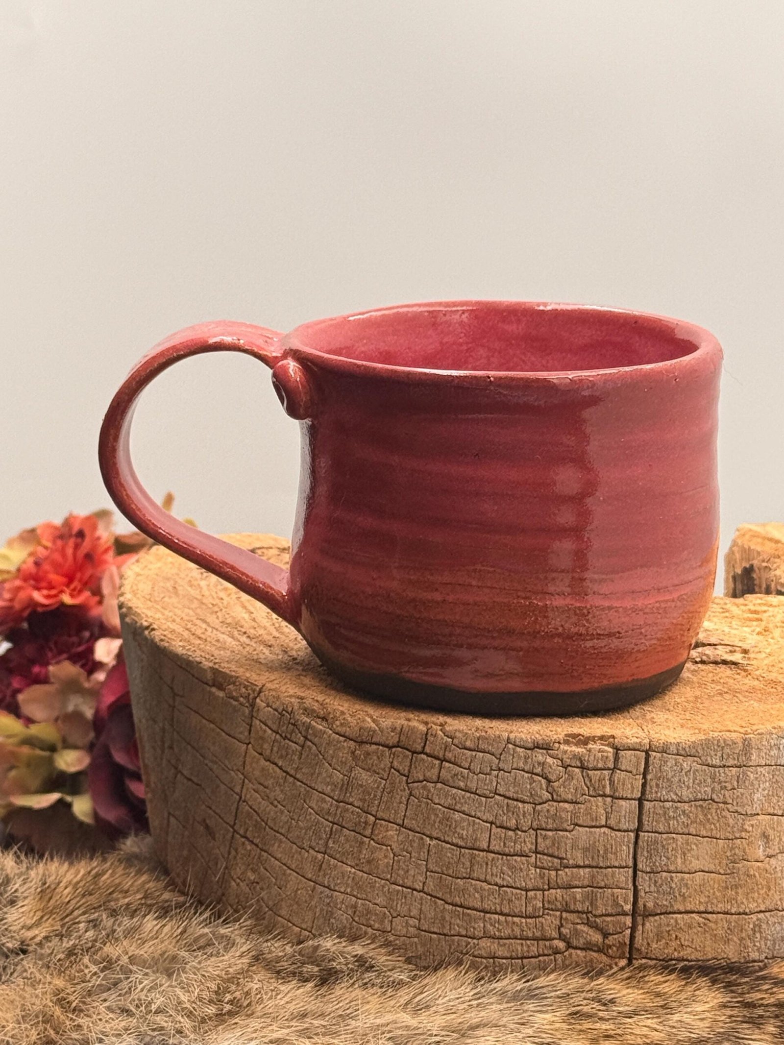 Handmade pretty in pink Coffee mug. - Image 2