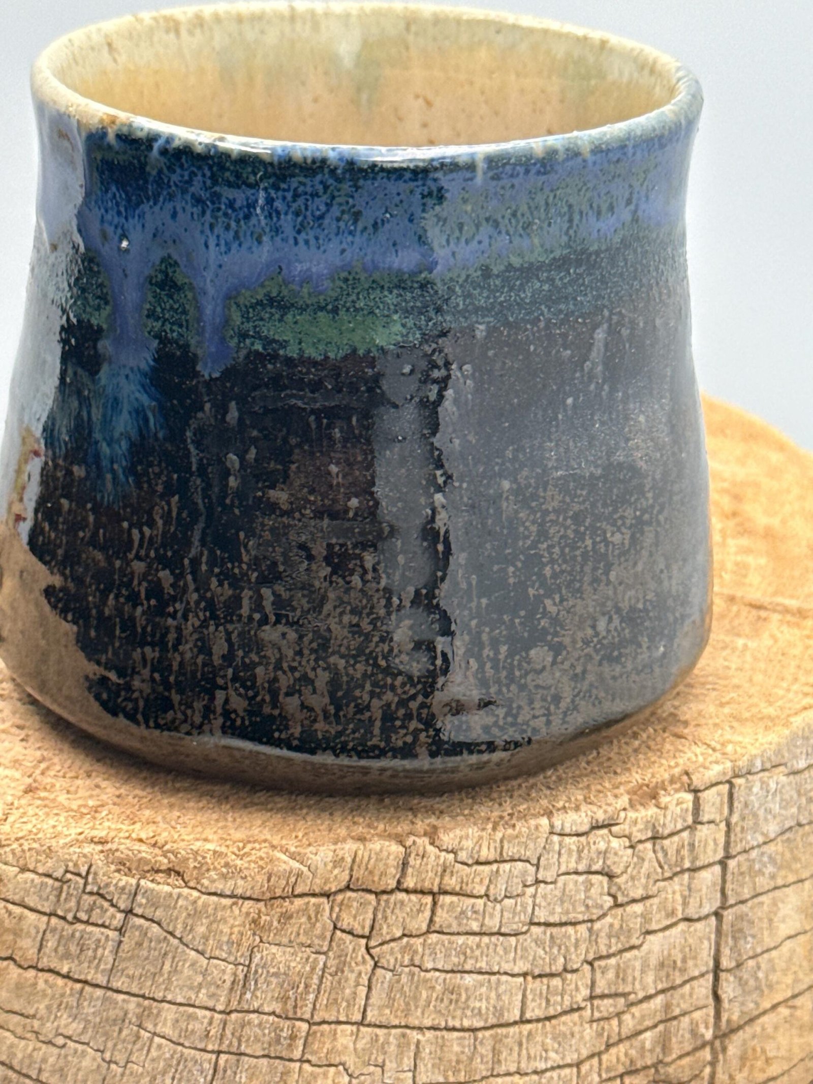 Stoneware chalice hand made cup/ wine/ glass ceramic