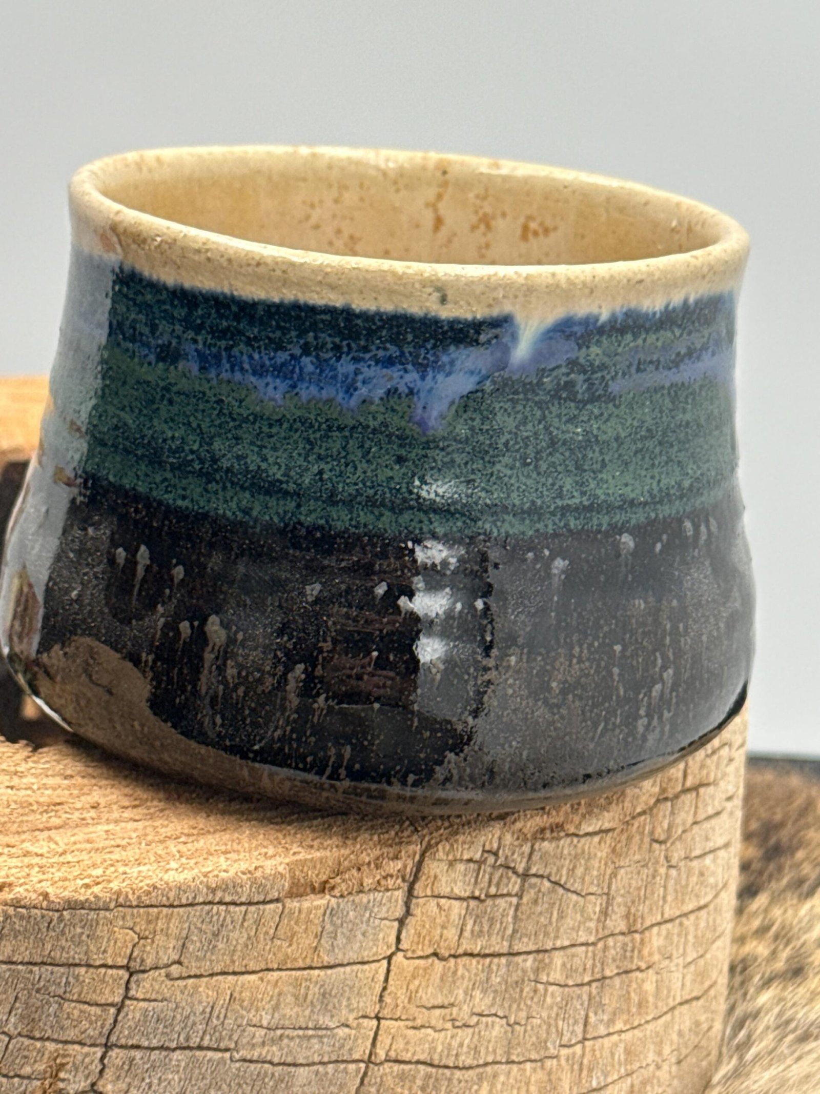 Stoneware chalice hand made cup/ wine/ glass ceramic