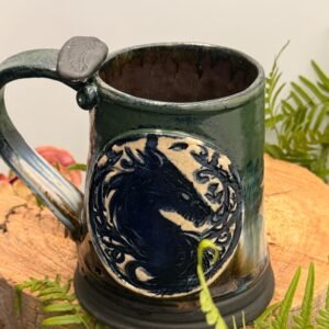 Dragon Beer Stein or coffee mug. Hand made 16 oz