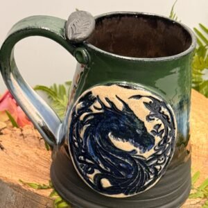 Dragon Beer Stein or coffee mug. Hand made 16 oz